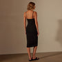 Lotus Rib Cami Dress in Black | James Perse Los Angeles