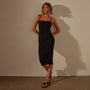 Lotus Rib Cami Dress in Black | James Perse Los Angeles