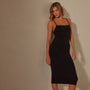 Lotus Rib Cami Dress in Black | James Perse Los Angeles
