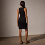 Lotus Rib Deep V Tank Dress in Black | James Perse Los Angeles