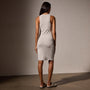 Lotus Rib Deep V Tank Dress in Salt | James Perse Los Angeles