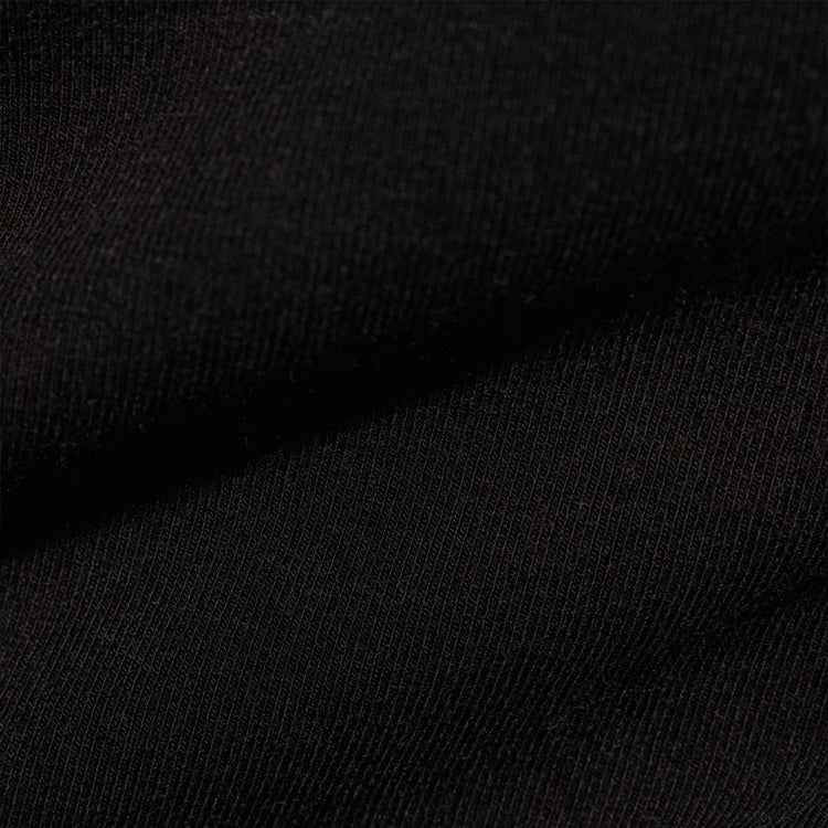 Lotus Stretch Rib Double V Dress in Black | James Perse Los Angeles