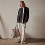 Cashmere Shawl Collar Relaxed Cardigan in Black | James Perse Los Angeles