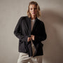 Cashmere Shawl Collar Relaxed Cardigan in Black | James Perse Los Angeles