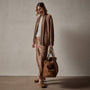 Cashmere Shawl Collar Relaxed Cardigan in Chestnut | James Perse Los Angeles