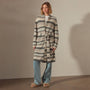 Light Cashmere Strip Cardigan in Thunder/Mist/Hazel/Ivroy | James Perse Los Angeles