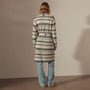 Light Cashmere Strip Cardigan in Thunder/Mist/Hazel/Ivroy | James Perse Los Angeles