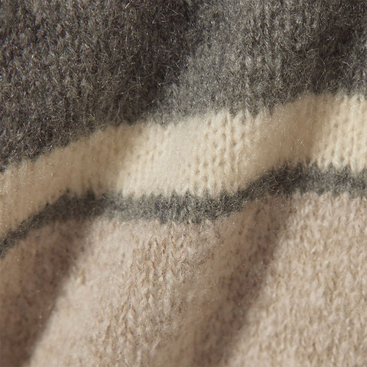 Light Cashmere Strip Cardigan in Thunder/Mist/Hazel/Ivroy | James Perse Los Angeles