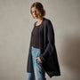 Textured Cashmere Knit Cardigan in Black | James Perse Los Angeles