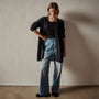 Textured Cashmere Knit Cardigan in Black | James Perse Los Angeles