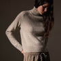 Cashmere Funnel Neck Sweater in Hazel | James Perse Los Angeles