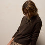 Lightweight Textured Cashmere Crew in Bark | James Perse Los Angeles