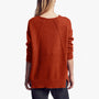 Lightweight Textured Cashmere Crew in Harvest | James Perse Los Angeles
