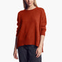 Lightweight Textured Cashmere Crew in Harvest | James Perse Los Angeles