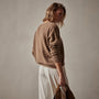 Lightweight Cashmere V Neck Sweater in Chestnut | James Perse Los Angeles