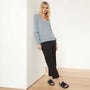 Lightweight Cashmere V Neck Sweater - Dusty Sky | James Perse Los Angeles