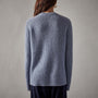 Rib Raglan Crew Sweater in Atlantic | James Perse Los Angeles