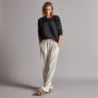 Nautical Stripe Cashmere Sweater in Black/Thunder | James Perse Los Angeles