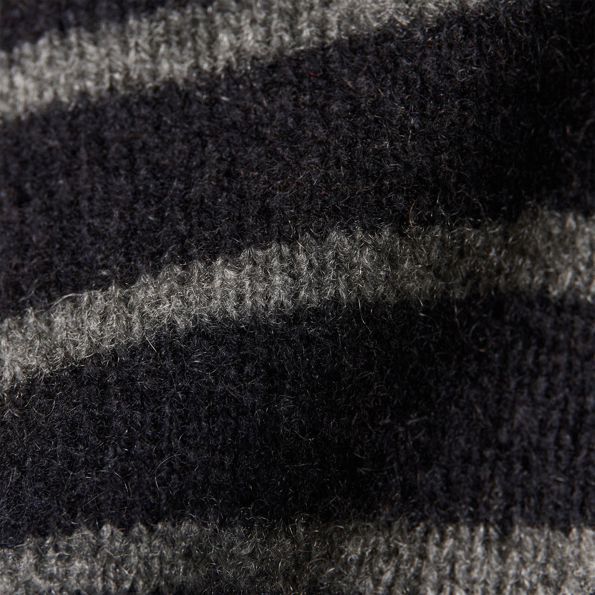 Nautical Stripe Cashmere Sweater in Black/Thunder | James Perse Los Angeles