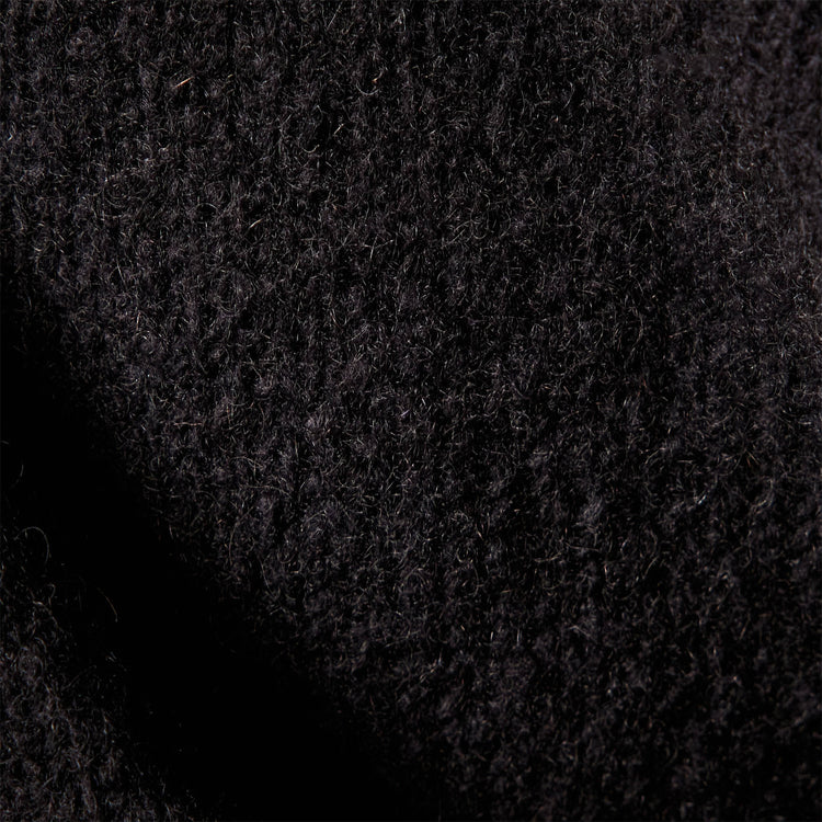 Mid Gauge Funnel Neck Sweater in Black | James Perse Los Angeles