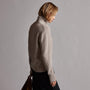 Mid Gauge Funnel Neck Sweater in Silver Wheat | James Perse Los Angeles