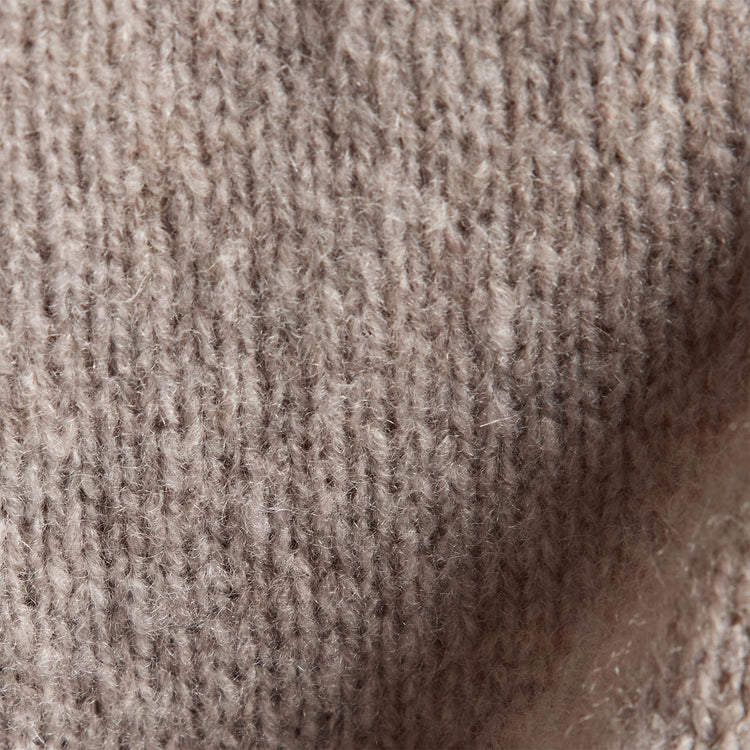 Mid Gauge Funnel Neck Sweater in Silver Wheat | James Perse Los Angeles