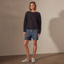 Light Cashmere Cobweb Pullover in Black | James Perse Los Angeles