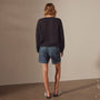 Light Cashmere Cobweb Pullover in Black | James Perse Los Angeles