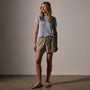 Viscose Linen Utility Short in Overcast Pigment | James Perse Los Angeles