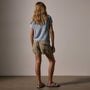 Viscose Linen Utility Short in Overcast Pigment | James Perse Los Angeles