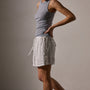 Viscose Linen Utility Short in White | James Perse Los Angeles