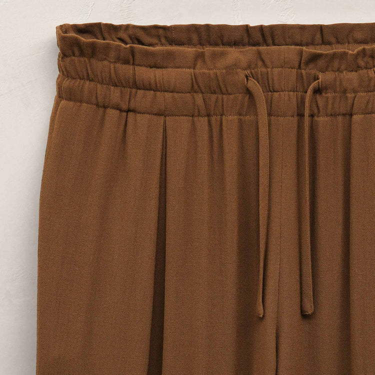 Lx Viscose Wool Paperbag Pant in Gingerbread | James Perse Los Angeles