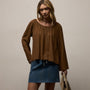 Soft Matte Gathered Top in Gingerbread | James Perse Los Angeles