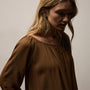 Soft Matte Gathered Top in Gingerbread | James Perse Los Angeles