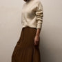 Luxe Viscose Wool Layer Skirt in Gingerbread | James Perse Los Angeles