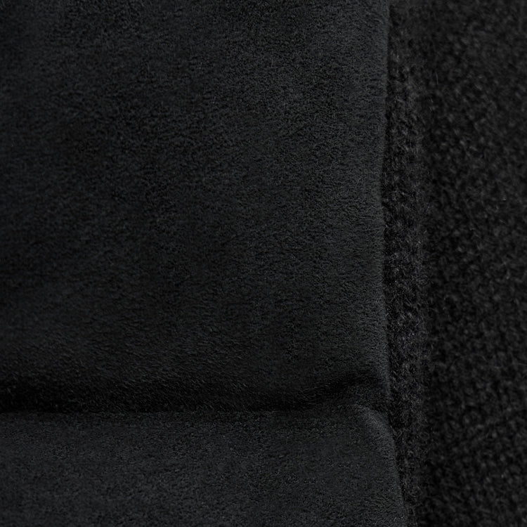 Quilted Suede Mixed Media Jacket in Black | James Perse Los Angeles