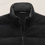 Quilted Suede Mixed Media Jacket in Black | James Perse Los Angeles