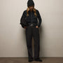 Quilted Suede Mixed Media Jacket in Black | James Perse Los Angeles