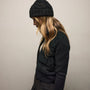 Quilted Suede Mixed Media Jacket in Black | James Perse Los Angeles