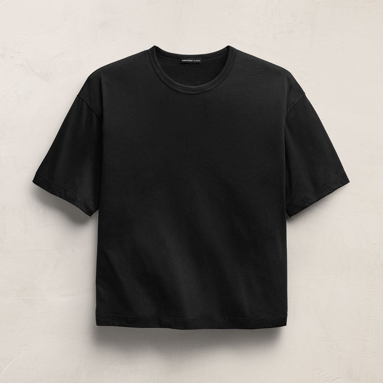 Lightweight Luxe Jersey Tee in Black | James Perse Los Angeles