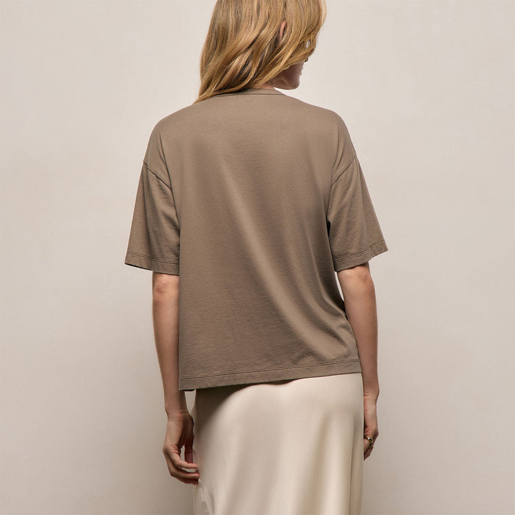 Lightweight Luxe Jersey Tee in Light Olive | James Perse Los Angeles