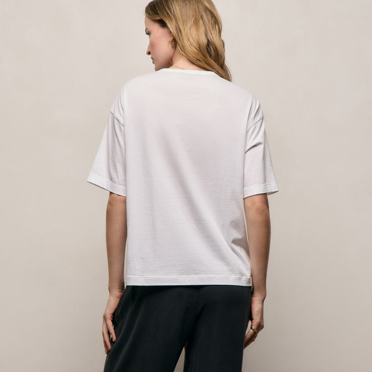Lightweight Luxe Jersey Tee in White | James Perse Los Angeles