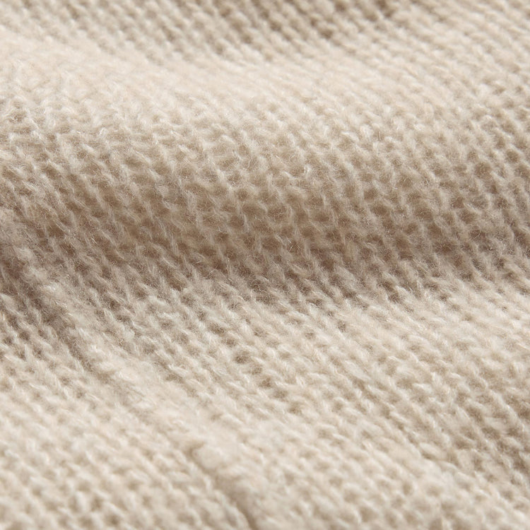 Marled Cashmere Silk V Neck Sweater in Alabaster Mix | James Perse Los Angeles