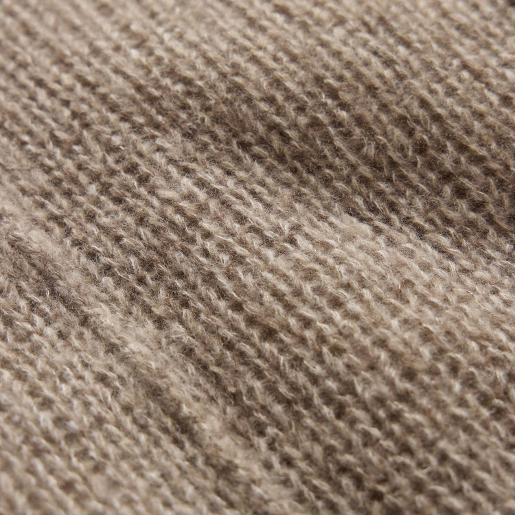 Marled Cashmere Silk V Neck Sweater in Grout Mix | James Perse Los Angeles