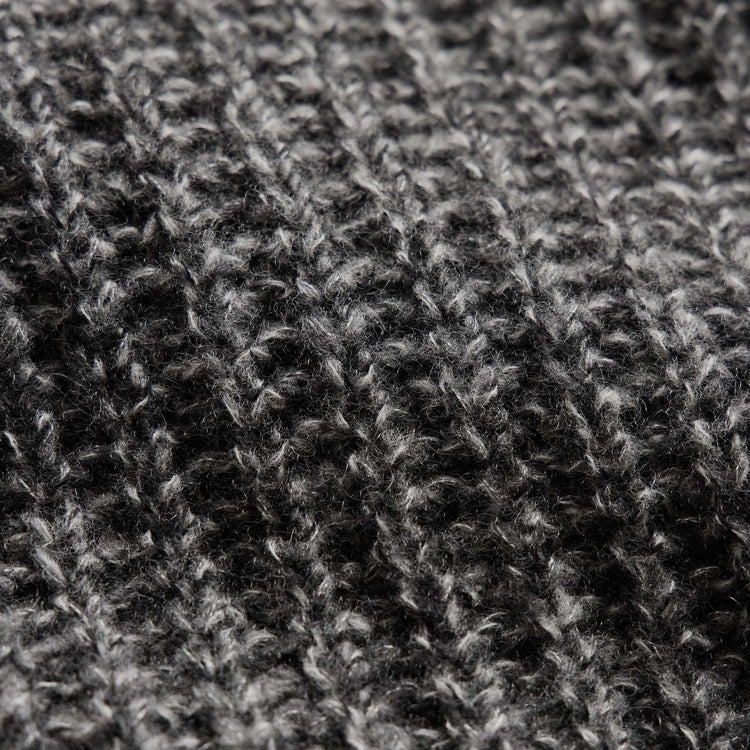 Cashmere Silk Marl Crew Neck in Black Mix | James Perse Los Angeles