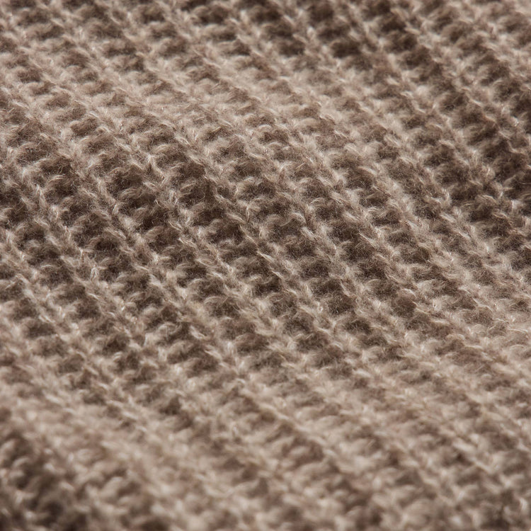 Marled Cashmere Silk Crew Sweater in Grout Mix | James Perse Los Angeles