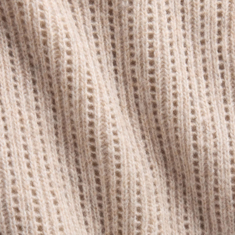 Open Stitch Vest in Alabaster Mix | James Perse Los Angeles FLAT