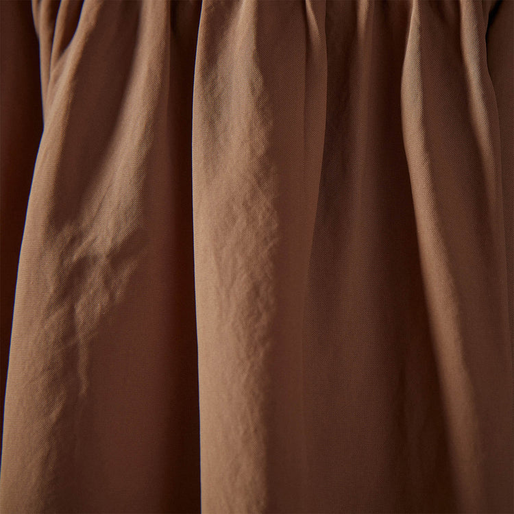 Saddle Shoulder Open Front Dress in Acorn | James Perse Los Angeles