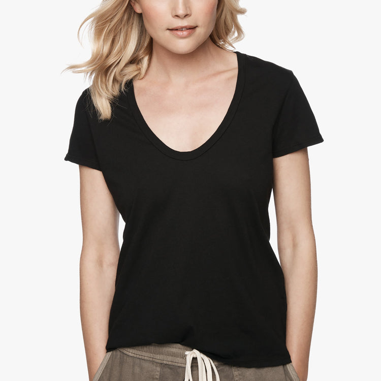 Relaxed Casual Tee - Black | James Perse Los Angeles