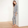 Drop Shoulder Lounge Sweatshirt - Heather Grey | James Perse Los Angeles